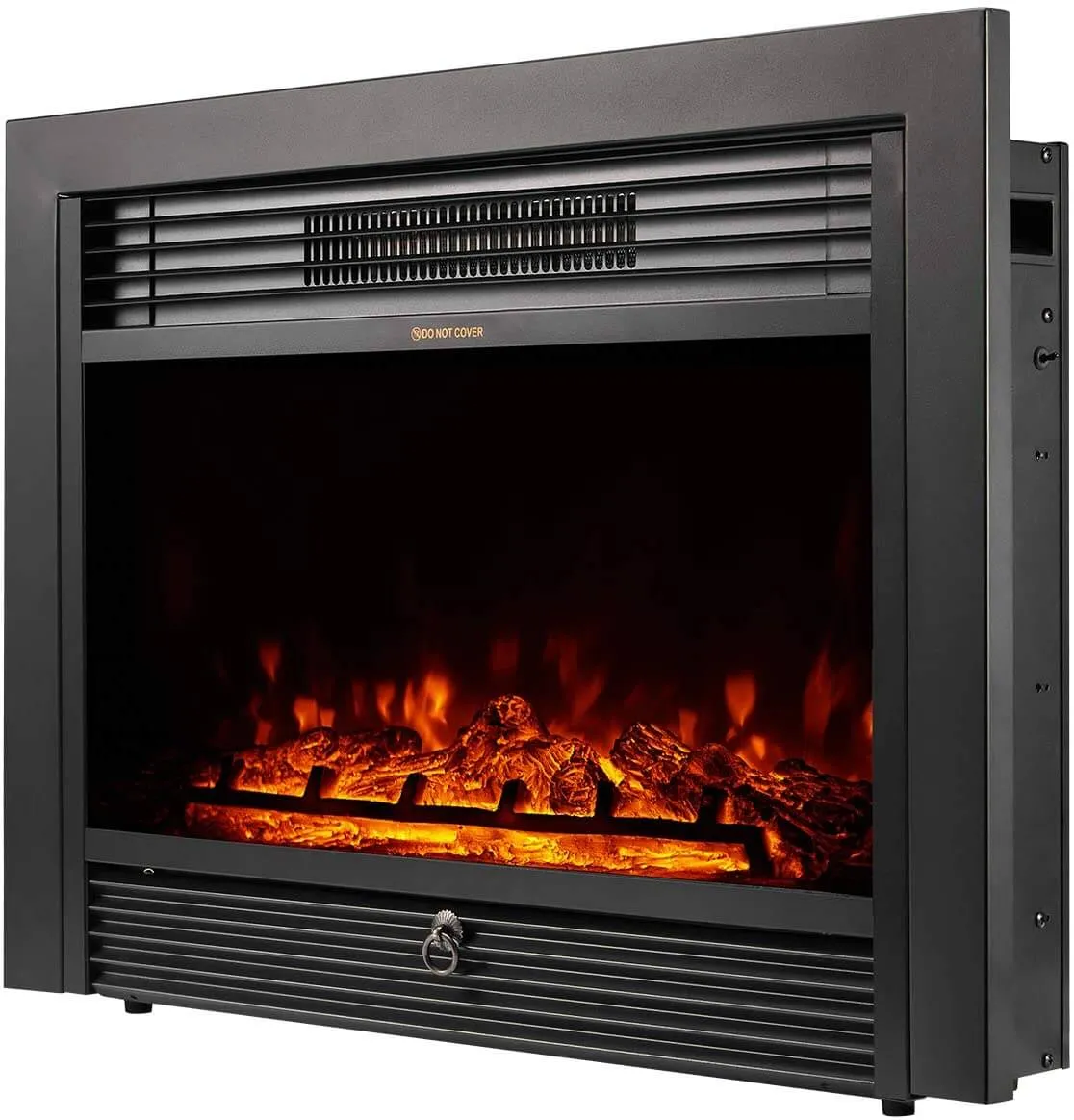 28.5" Electric Fireplace Insert with 3 Color Flames, Fireplace Heater with Remote Control and Timer, 750w-1500W,Classic Style