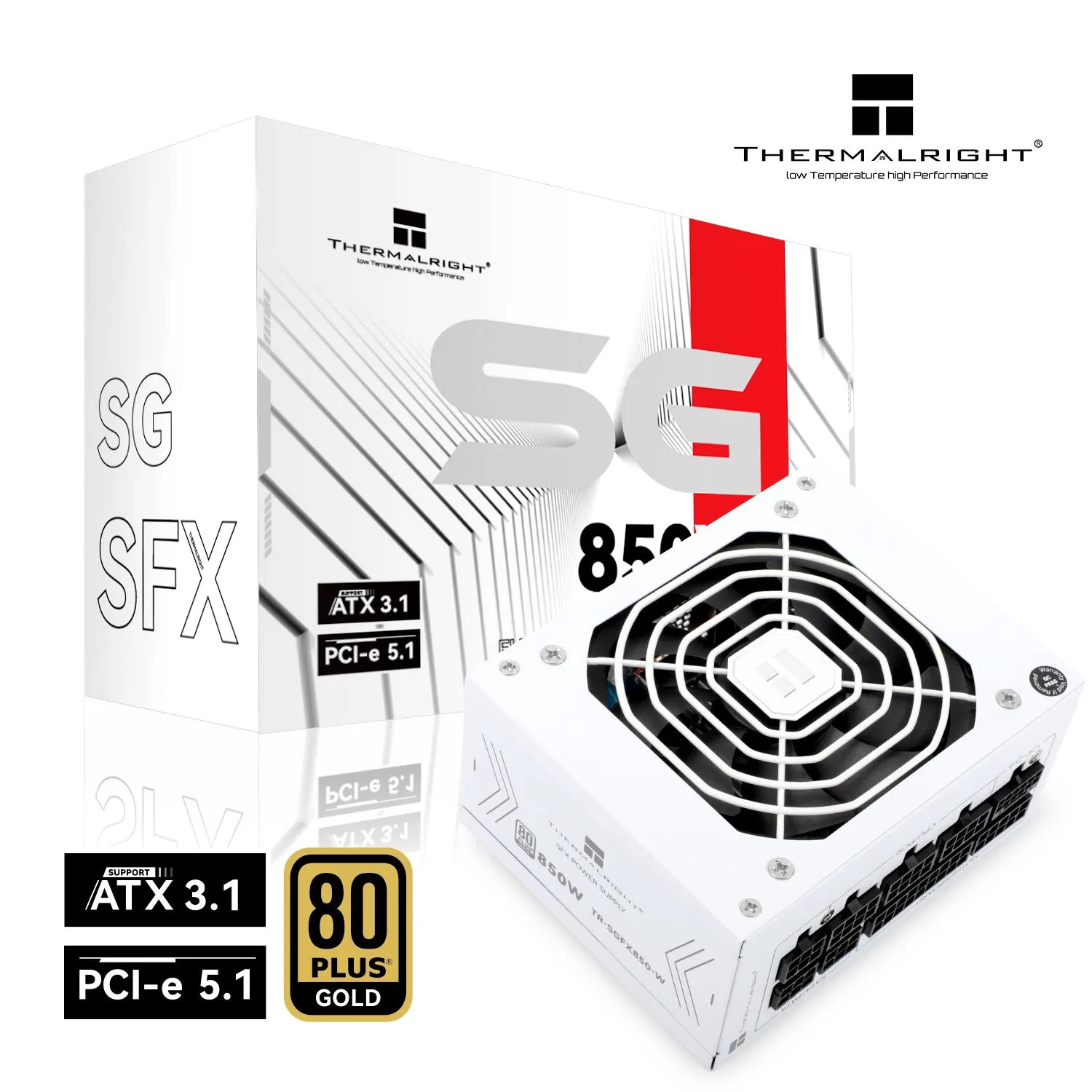 850W Thermalright SGFX-850-W ATX 3.1 Gold Modular SFX PSU