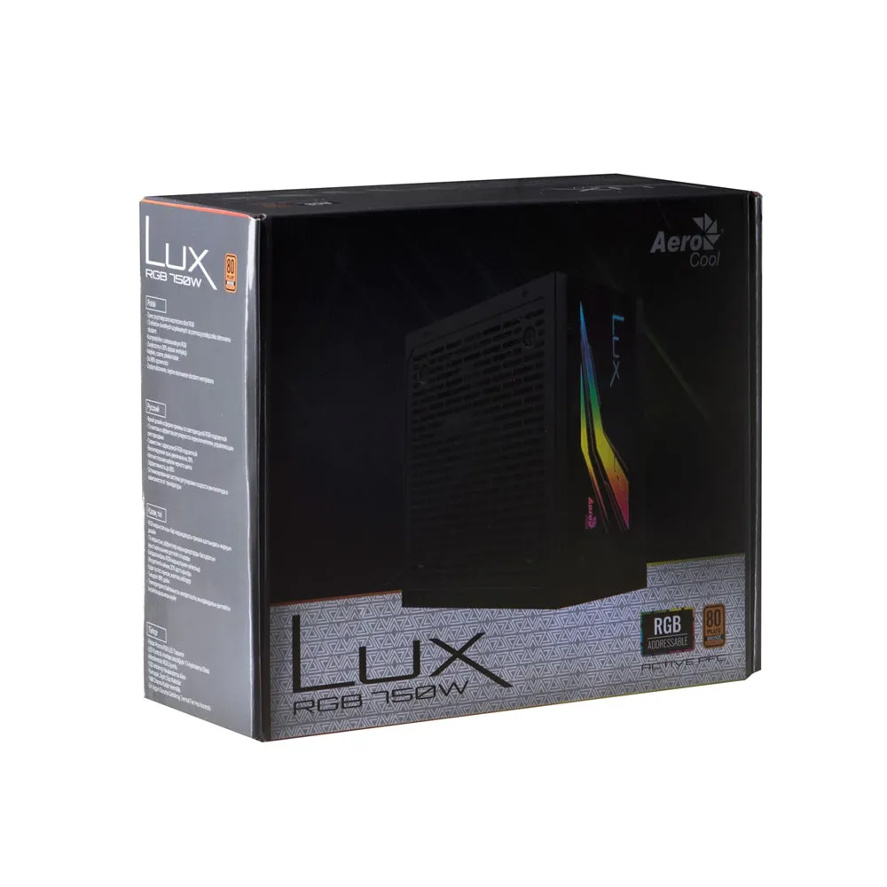 Aerocool Power Supply LUX RGB 750W