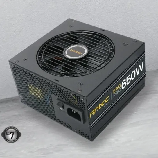 Antec EA650G PRO 650w 80  Gold PSU Semi-Modular, 1x EPS 8PIN, 120mm Silence Fan, Japanese Caps, 7 Years Warranty [PC]