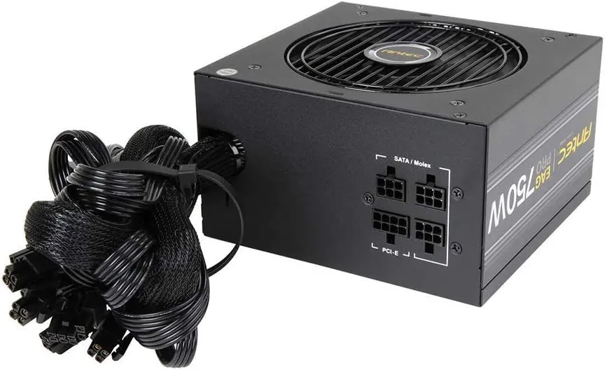 Antec Pro 750 Watt Semi Modular 80  Gold PSU, 750W Power Supply