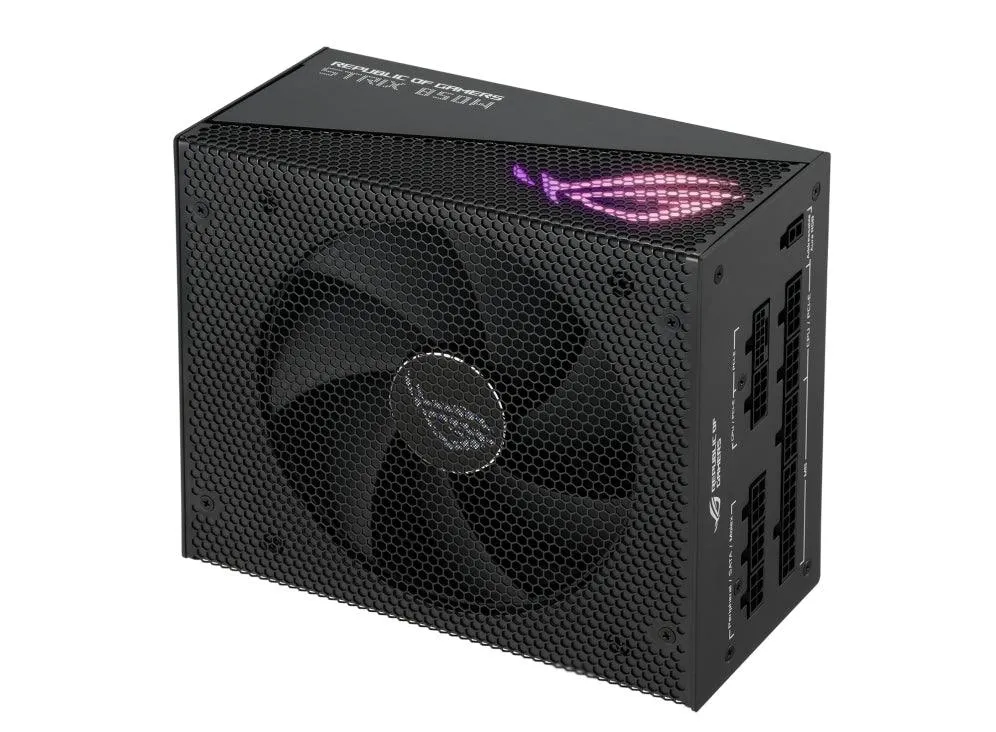 ASUS Aluminum Case | Axial-tech Fan | PCIe Gen 5.0 Ready | Cybenetics Lambda A  | 850W  (ROG-STRIX-850G-AURA-GAMING)