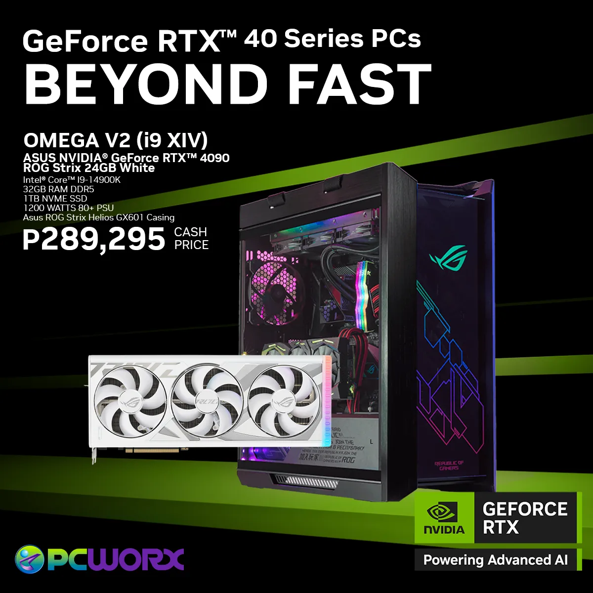 Asus NVIDIA® GeForce RTX™ 4090 ROG Strix 24GB GDDR6X White - OMEGA V2