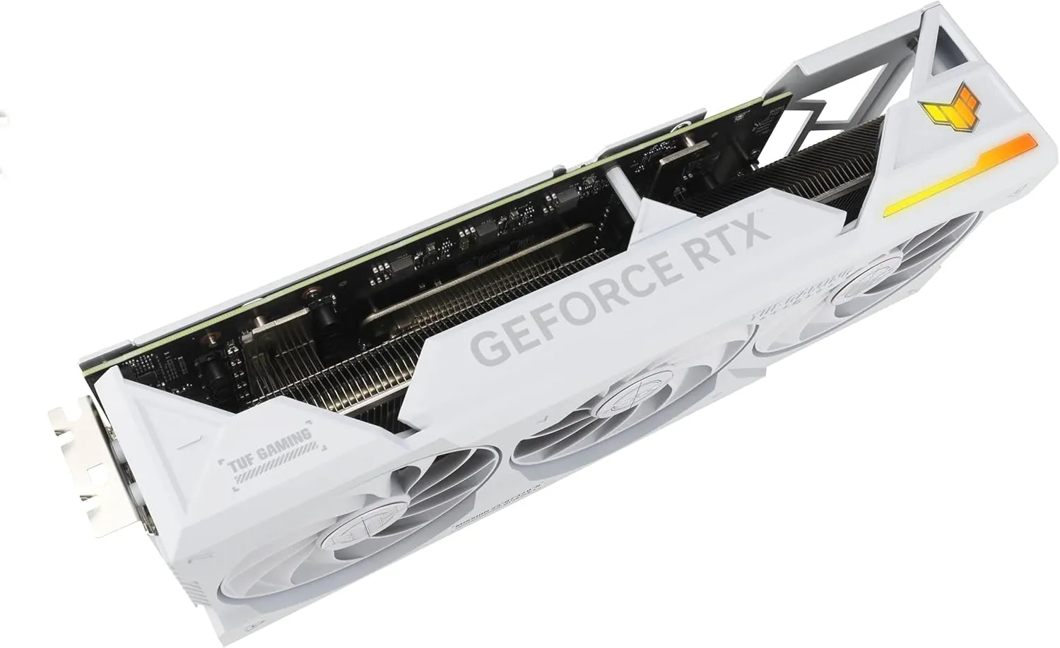 Asus TUF Gaming RTX 4070 Ti Super BTF OC White Graphics Card, 16GB DDR6X, 2670MHz Clock, RGB, Overclocked