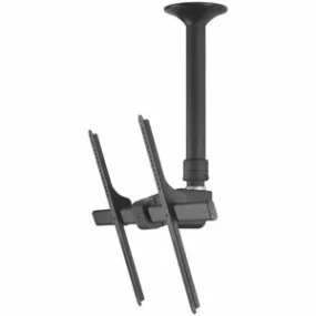 Atdec ceiling mount for large display, short pole - Loads up to 143lb - Black - Universal VESA up to 800x500