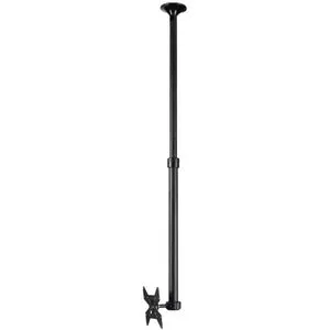 Atdec ceiling mount for medium display, long pole - Loads up to 55lb - Black - VESA 200x200