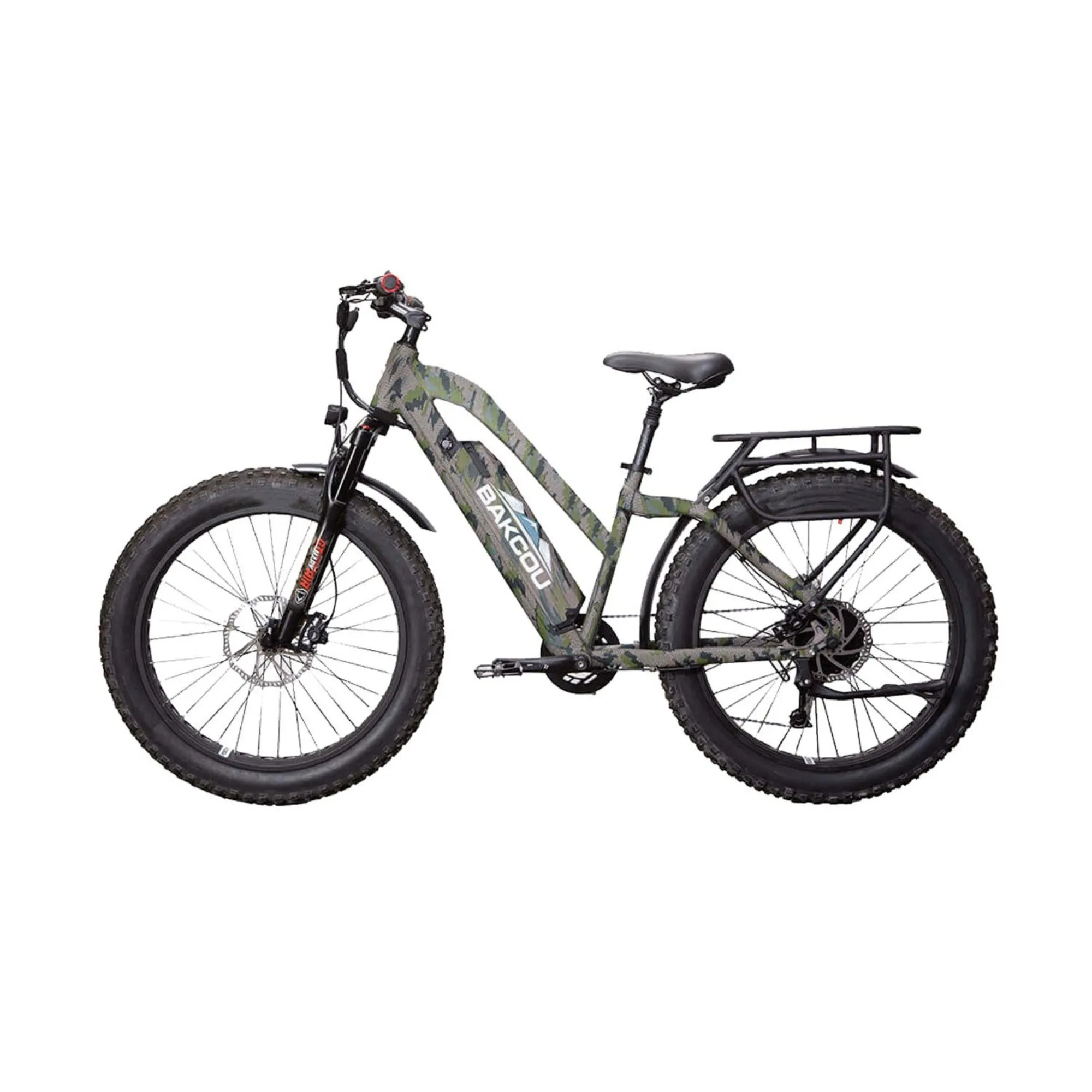 Bakcou Flatlander 750W Step-Through Bafang Ultra Fat Tire Hunting Electric Bike