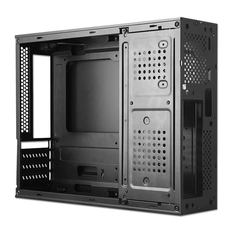 Case SLIM para computadora MICRO ATX, con fuente de 300W, ANTRYX XS-100, Xtreme series, Negro