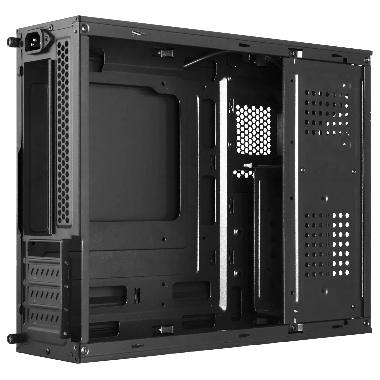 Case SLIM para computadora MICRO ATX, con fuente de 300W, ANTRYX XS-100, Xtreme series, Negro