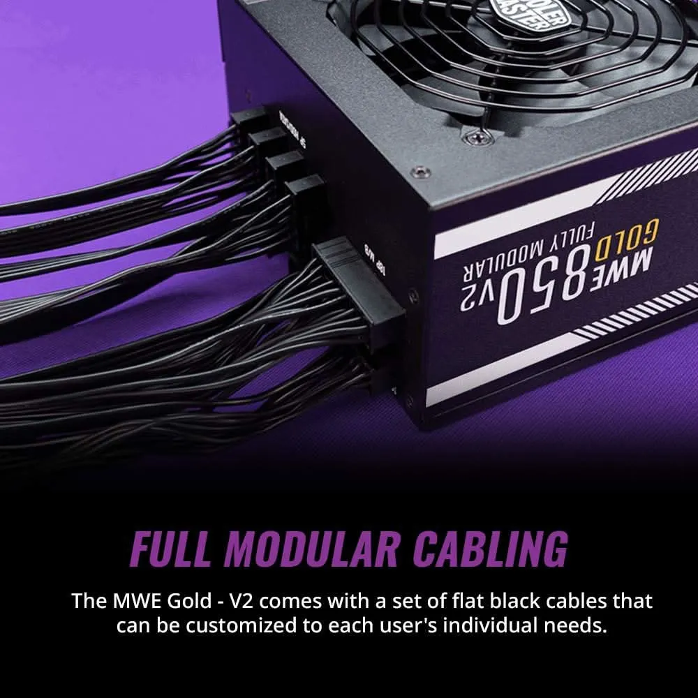 COOLER MASTER 850W MWE850 V2 80 PLUS GOLD FULLY MODULAR SMPS