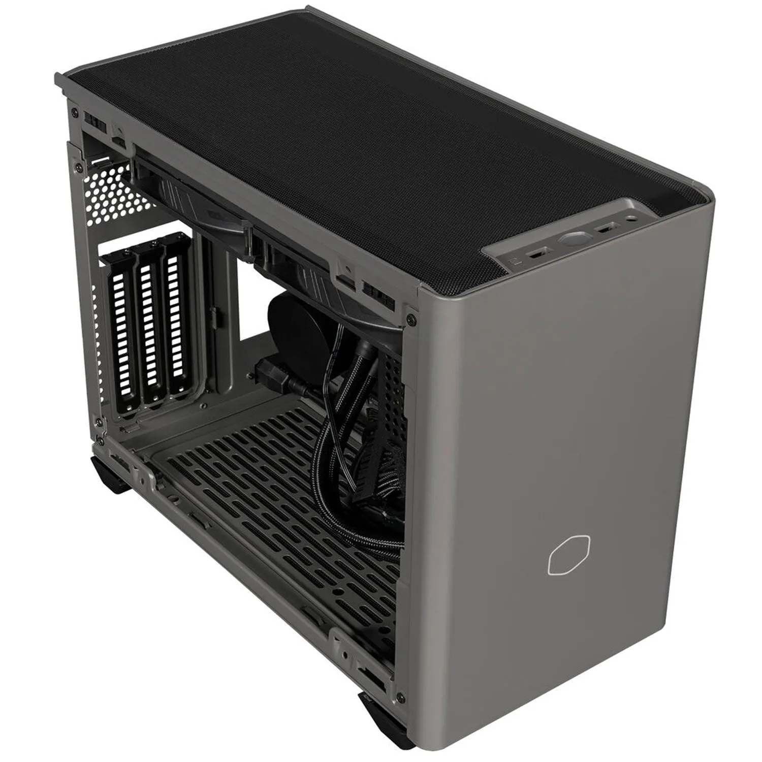 Cooler Master MasterBox NR200P MAX NR200P-MCNN85-SL0 Black / Grey SGCC Steel, Mesh, ABS Plastic, Tempered Glass Mini-ITX Computer Case V850 SFX Gold Power Supply