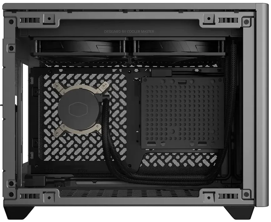 Cooler Master MasterBox NR200P MAX V2 Black 黑色內置 280mm AIO水冷 & 850W 電源 Tempered Glass Mini-ITX Case NR200PV2-MCNN85-SL0