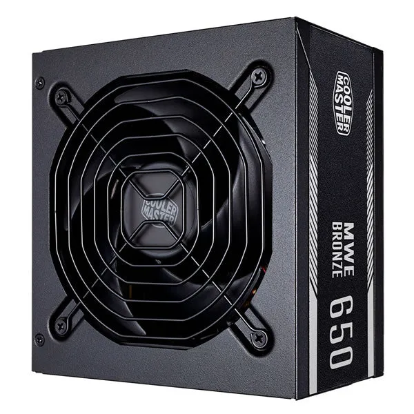 Cooler Master Masterbox TD500 Diamond Cut Black RGB Case    Cooler Master 650W Bronze Powersupply