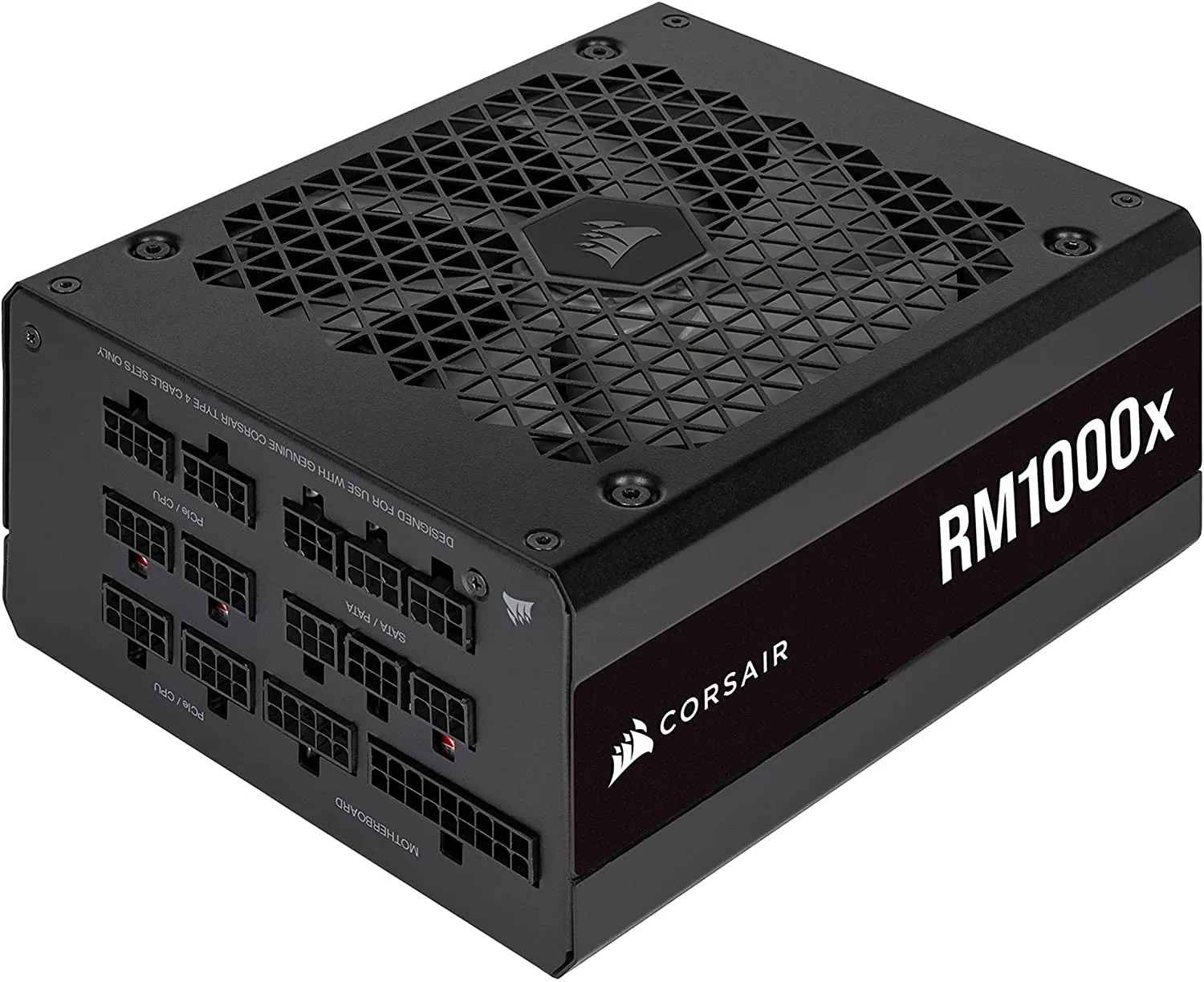 Corsair 1000W Enthusiast RMx Series RM1000X V2 PSU, Magnetic Levitation Fan, Fully Modular, 80  Gold