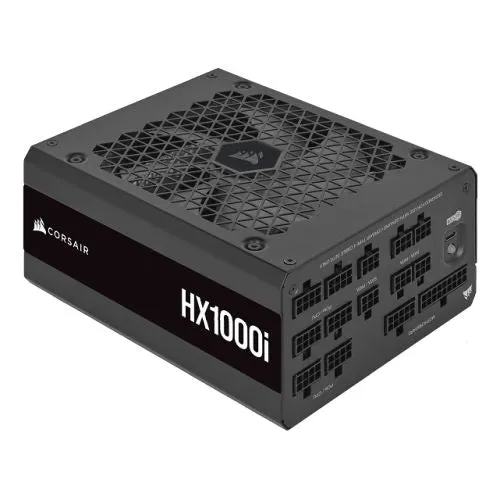 Corsair 1000W HX1000i V2 PSU, Fluid Dynamic Fan, Fully Modular, Ultra-Low Noise, 80  Platinum, ATX 3.0, PCIe 5.0