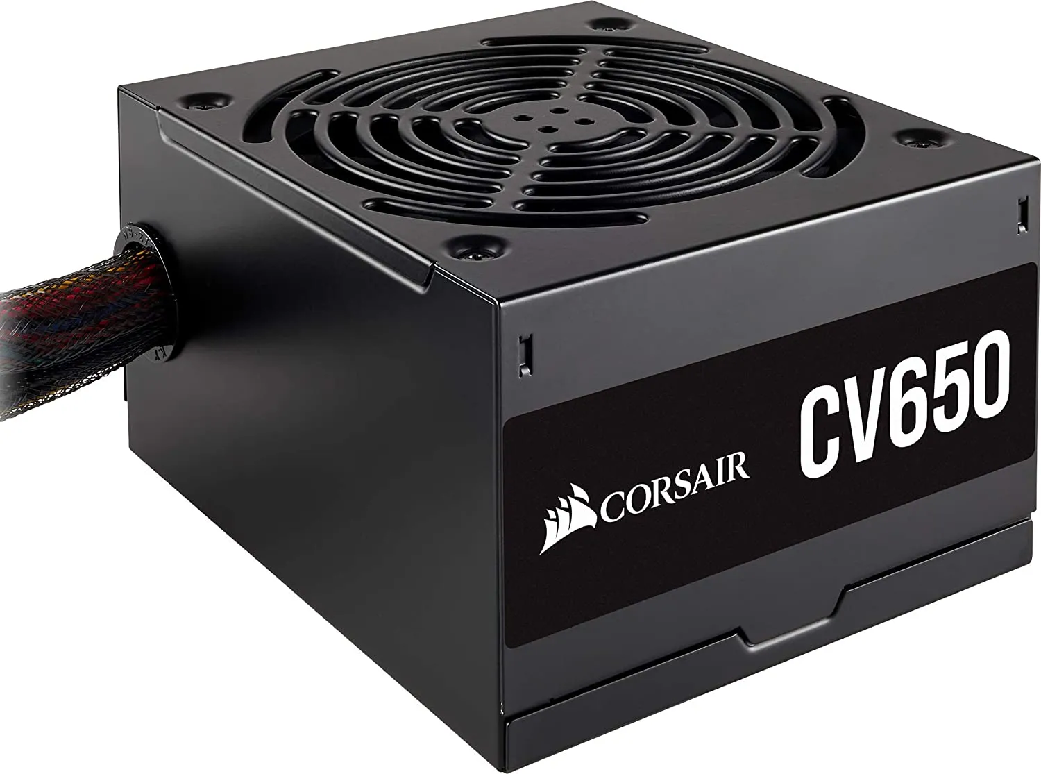 Corsair 650W Power Supply CV Series CV650 PSU, Sleeve Bearing Fan, Fully Wired, 80  Bronze