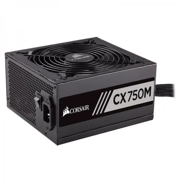 CORSAIR 750W CX750M 80 PLUS BRONZE SEMI MODULAR SMPS