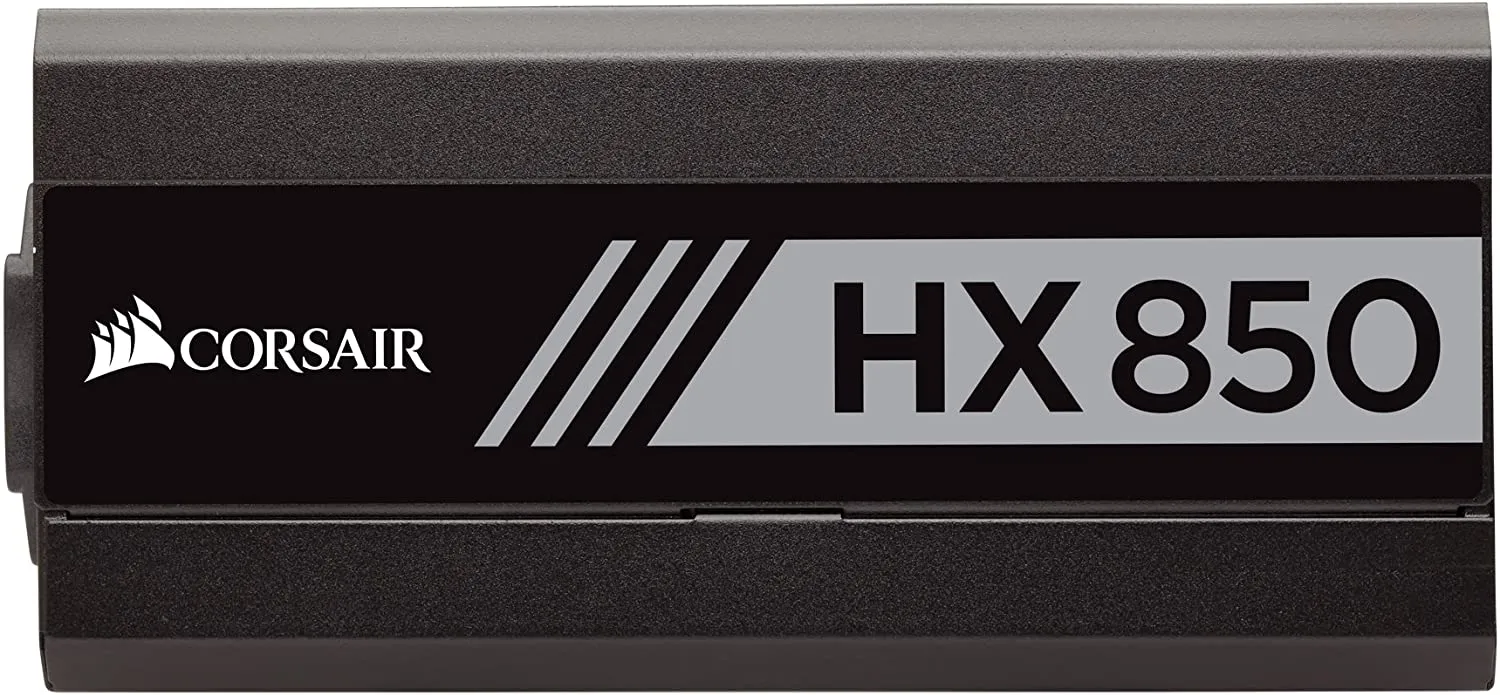 Corsair 850W PSU Professional HX Series HX850, Fluid Dynamic Fan, Fully Modular, 80  Platinum Power Suply