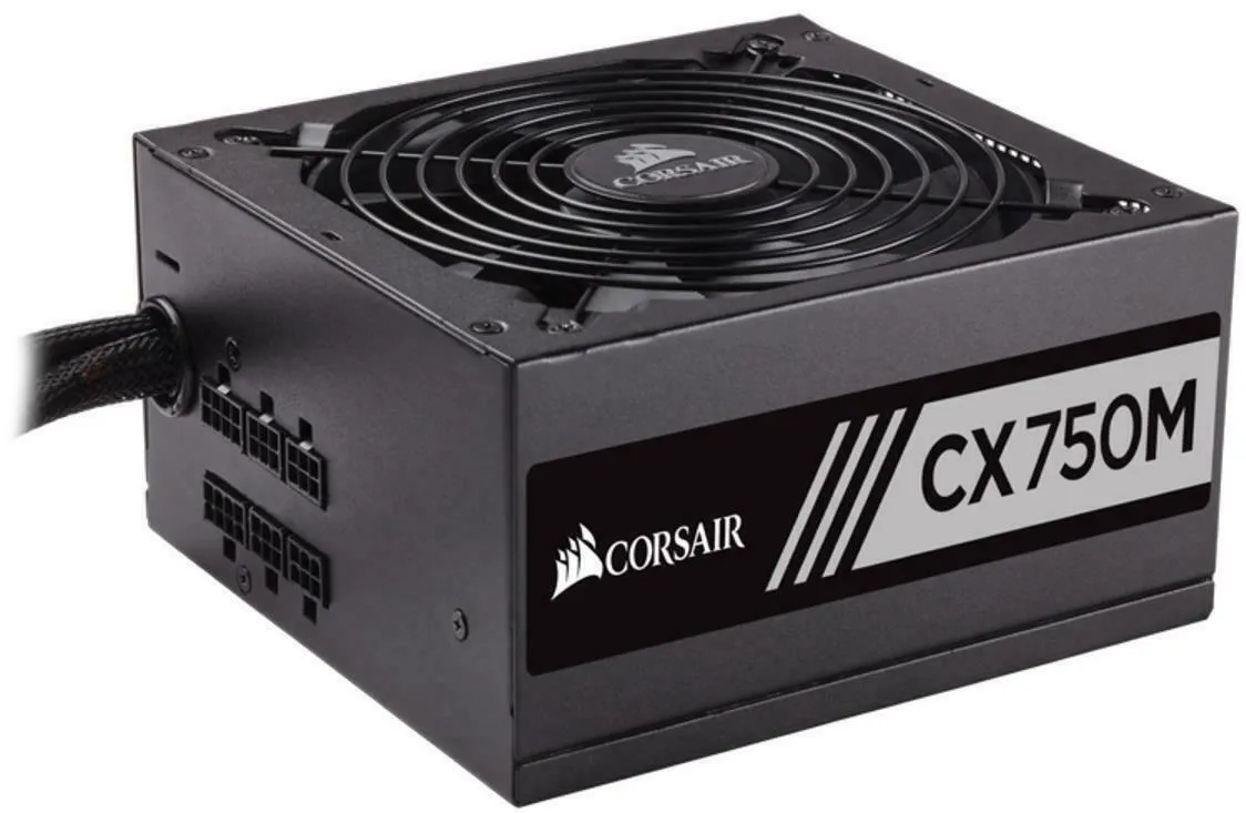 Corsair CX750M 750W PSU Builder Series 750 Watt ATX Modular Power Supply Unit (80 PLUS Bronze), CP-9020061-UK