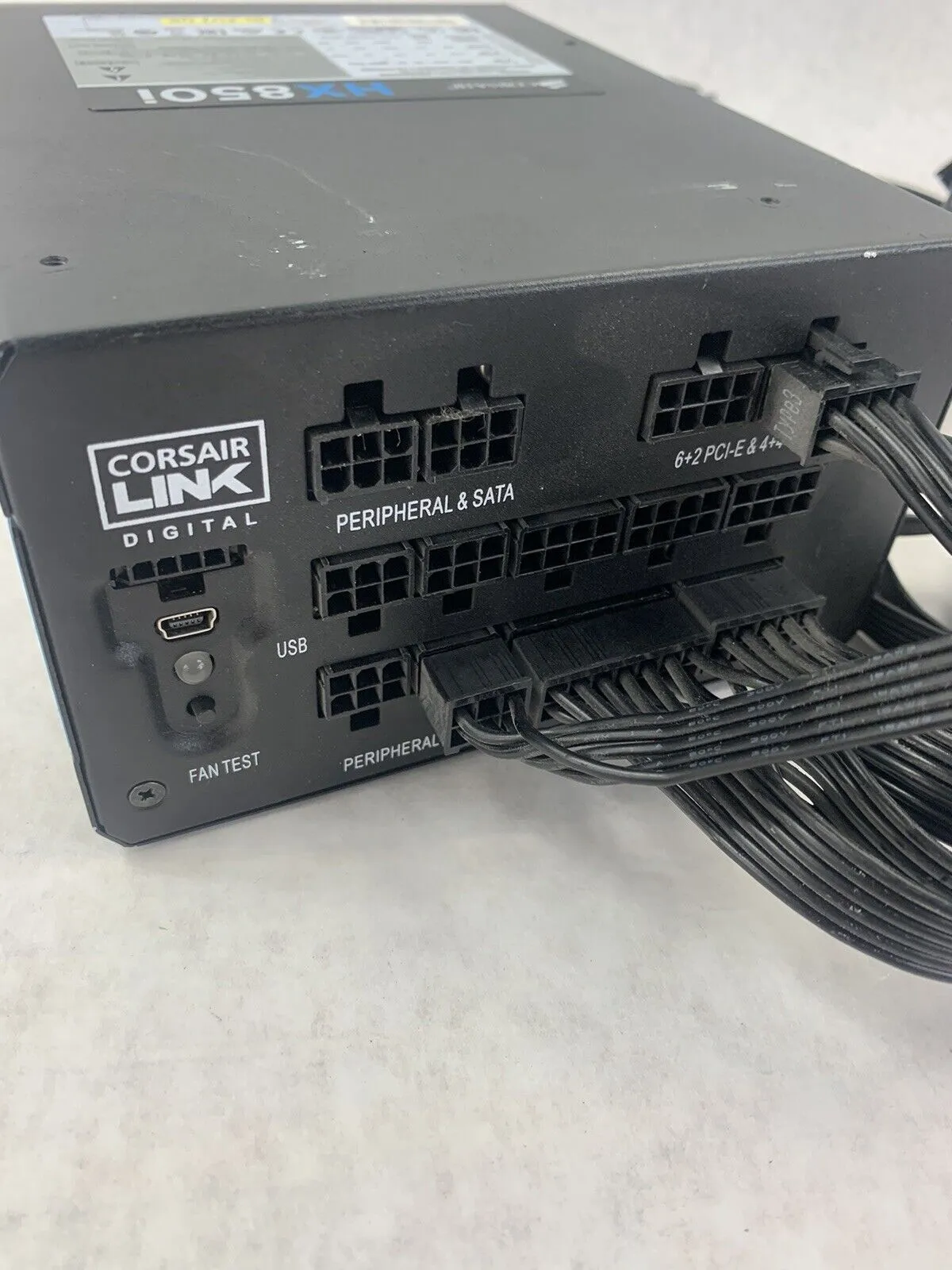 Corsair HXi Series HX850i 850W PSU Black 80  Platinum (Used, Runs Well)