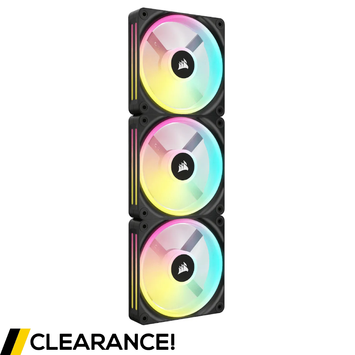 Corsair iCUE LINK QX120 RGB Black 120mm Triple Pack Starter Kit - Grade A*