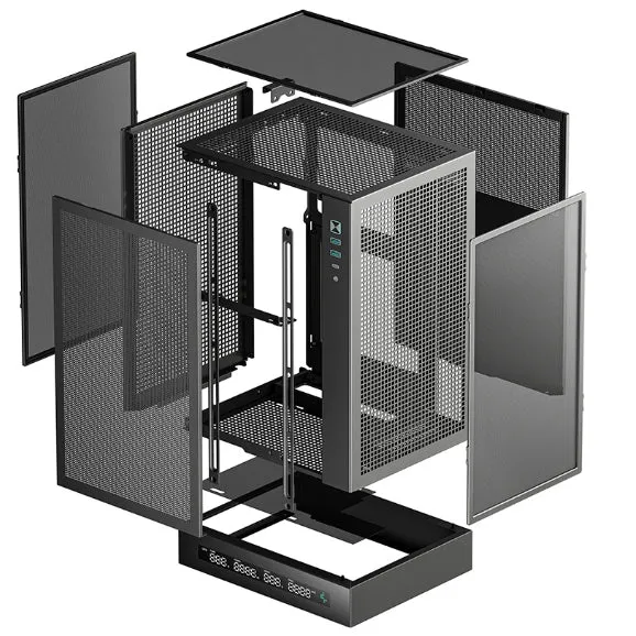 DEEPCOOL CH170 DIGITAL BLACK / WHITE Mini-ITX (ITX) PC Case