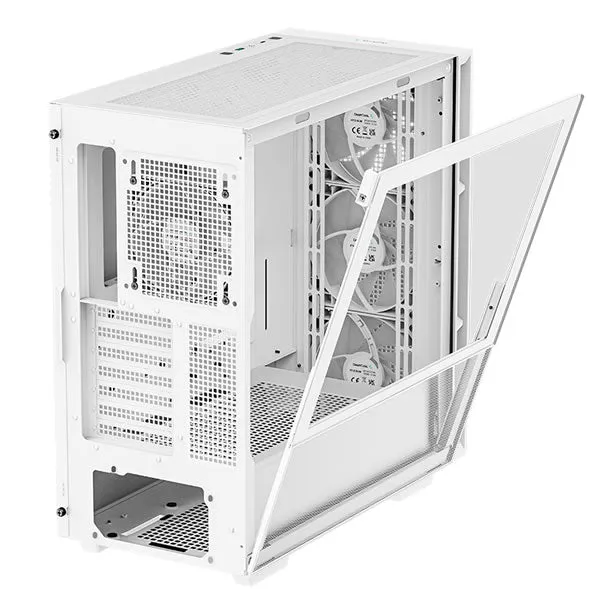 DeepCool CH560 White ATX Mesh Front Mid-Tower - White