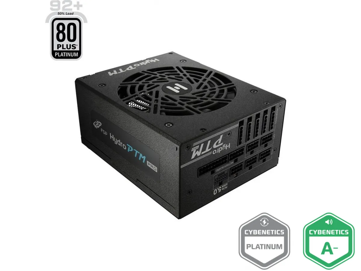 FSP Hydro Ptm Pro 1200W | Fully-Modular 80  Platinum ATX 3.0 PSU