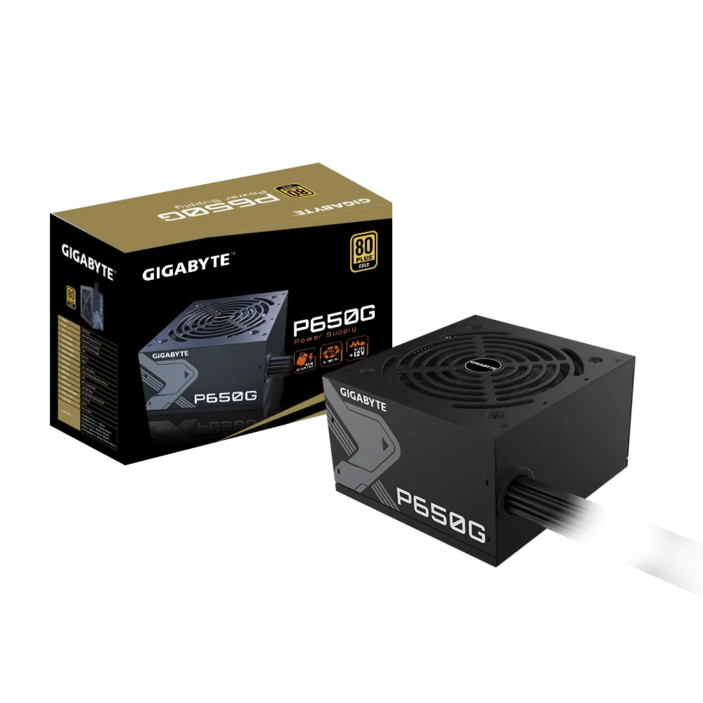 Gigabyte P650G 80PLUS Gold Power Supply (650W) PC PSU | GP-P650G