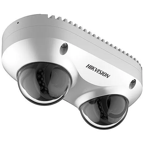 Hikvision DS-2CD6D42G0-IS Smart Series PanoVu 4MP Dual-Lens IP Camera, 4mm Lens, White