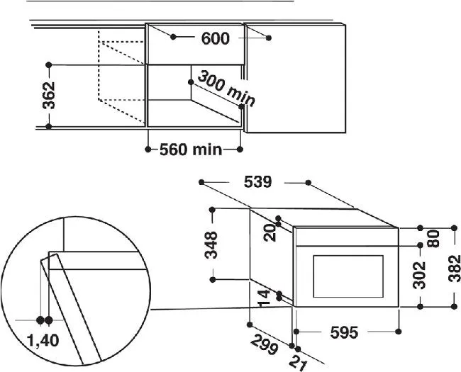 Indesit MWI3213IX 22L Microwave