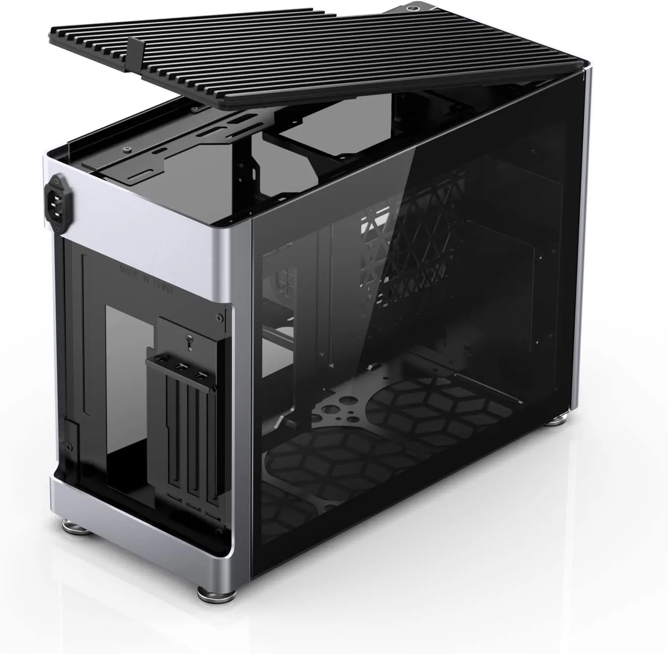 JONSBO Jonsplus i 100 Pro Tempered Glass 銀色(Sliver) ITX Case