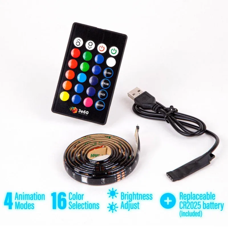 LED RGB Mood Light Strip with Remote