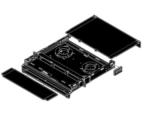 OCC RTS Fiber Patch and Splice Panel, Slide-Out, 1U, 3 Panel Capacity