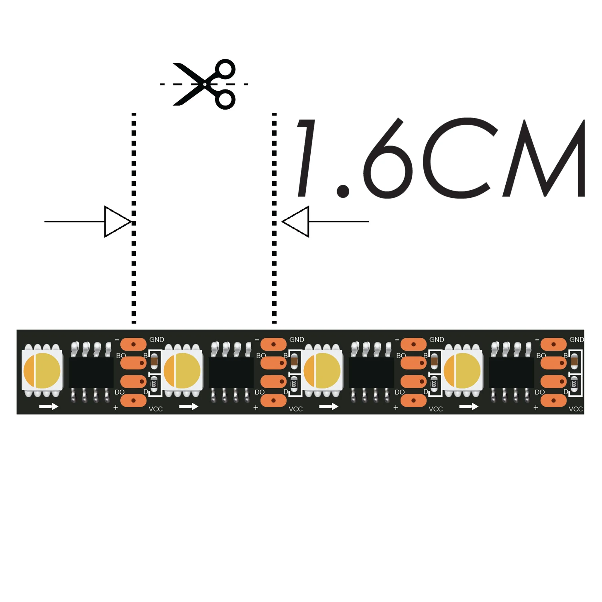 Pixel FlexLED 12V Dynamic White High Frequency Individual Chip Control