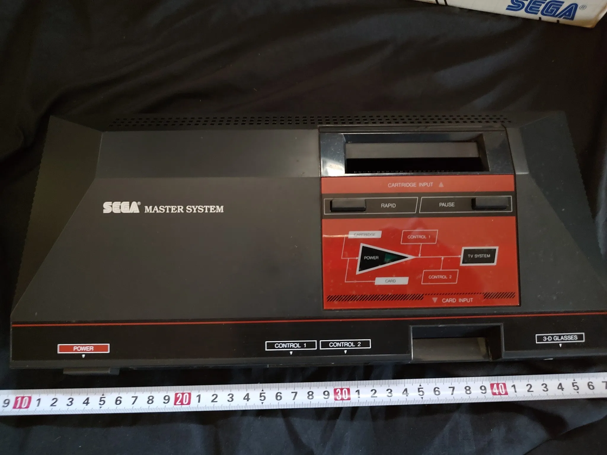 SEGA Master System Console MK-2000,w/two Pads, PSU, Game, Box set, Working-g072-