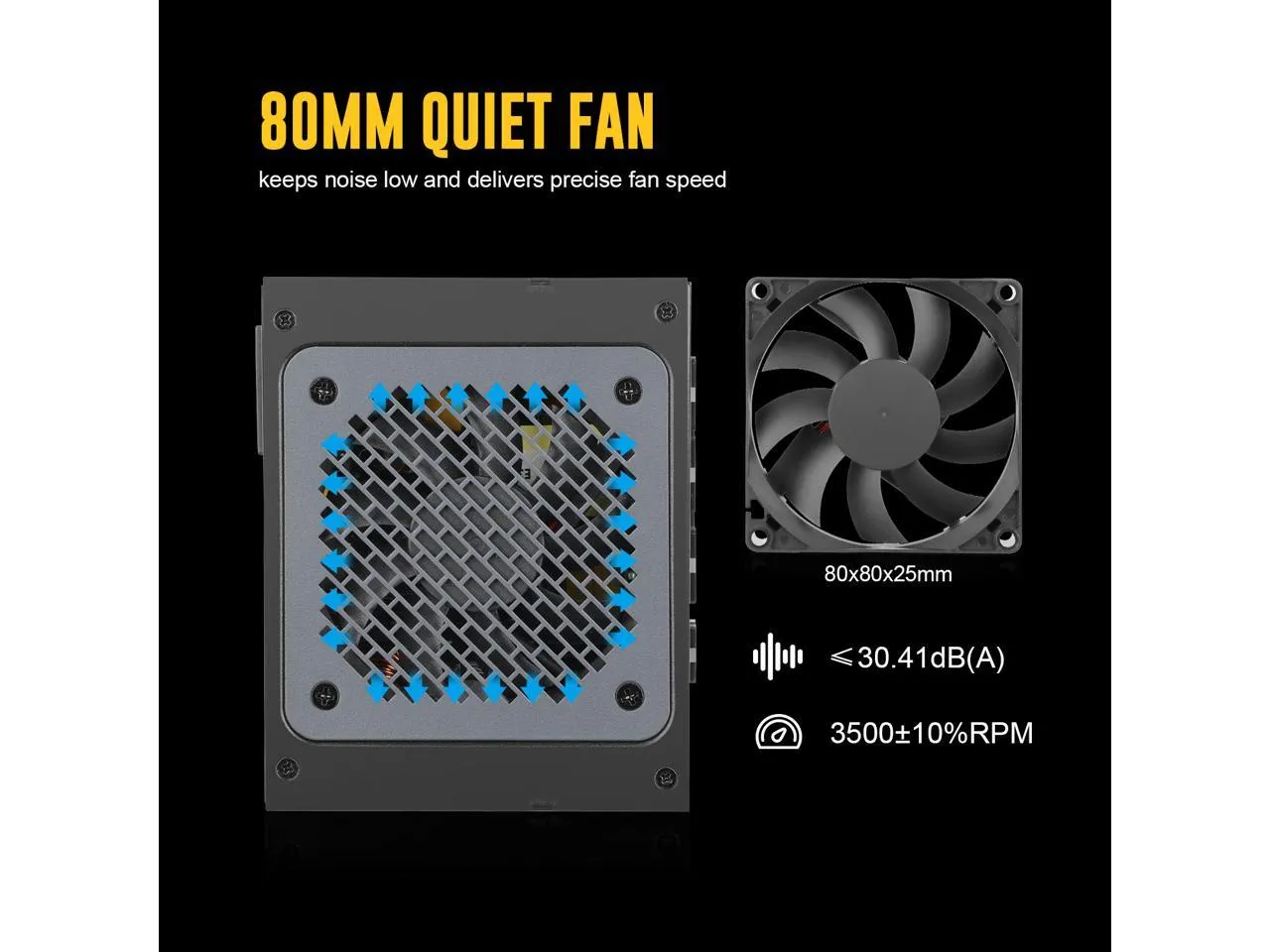 Segotep 650W SFX Power Supply 80  Gold Fully Modular