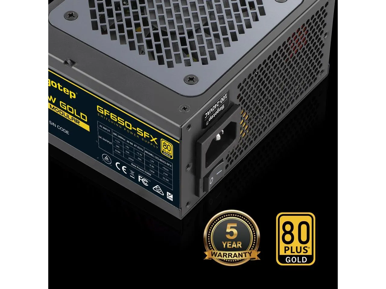 Segotep 650W SFX Power Supply 80  Gold Fully Modular