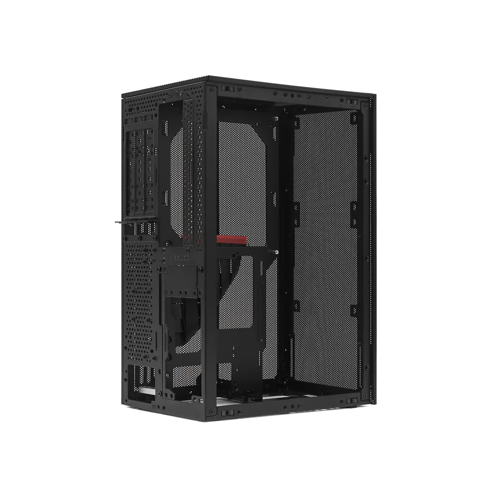 SSUPD Meshroom S Mini-ITX Case FULL Mesh with PCIE 4.0 Riser Cable 黑色 SU-C-MSRS-PI4-BK