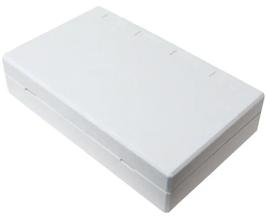 Surface Mount Box, 4-Port, Unloaded - White or Ivory